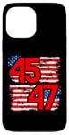 Coque pour iPhone 13 Pro Max 45 47 Trump 2024, Trump President 45 47, 45 47 Chemise pour homme