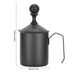 Black Milk Frother Foam Maker Manual Frother For Home