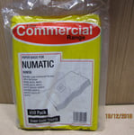 for Numatic NVM 3B commercial dust bags VQ570-22 WV470 400 & 500 series 10 pk