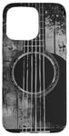 Coque pour iPhone 15 Pro Max Guitare acoustique, vintage, vieilli, musique rock & roll