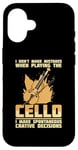 iPhone 16 Cello Instrument Funny Playing Musical Lesson Case