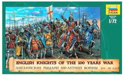 English Knights 100 Years War Figurine 1:72 Plastique Model Kit Zvezda