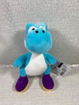 PELUCHE (PLUSH) SUPER MARIO ALL STAR COLLECTION BLUE YOSHI (20CM) NEW