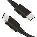 USB-C to USB-C Charge Cable with Cable Length 2m (BLACK)