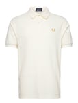 Fred Perry Open Waffle Polo Shirt Kräm