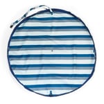 play&go ® Lekmatta Outdoor 2-in-1 Stripes blå/ green ⌀ 140 cm