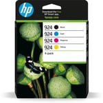 HP 924 Cartouche Encre Authentique Pack de 4 cyan magenta