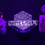 Jeu Minecraft 3d Led Veilleuse Lampe a