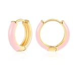 MESOVOR Boucles D'oreilles de Cerceau en Or pour Femmes, Boucles D'oreilles Légères Plaquées en Or 18K | Boucles D'oreilles Hypoallergéniques Cadeaux pour les Filles (Rose clair)