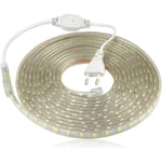 Led Strip, Vattentät Led Strip, Luminous Led Strip 220v, 5050 Ip65 Vattentät Led Strip Strip, Varmvit (6m)