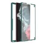 Case for Samsung Galaxy S22 Ultra Plexiglas Back and Polymer Front green