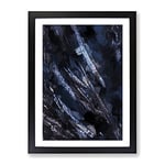 Wild Ways In Abstract Modern Framed Wall Art Print, Ready to Hang Picture for Living Room Bedroom Home Office Décor, Black A3 (34 x 46 cm)