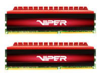 Patriot Extreme Performance Viper 4 Series - Ddr4 - Sats - 16 Gb: 2 X 8 Gb - Dimm 288-Pin - 3200 Mhz / Pc4-25600 - Cl16 - 1.35 V - Ej Buffrad - Icke Ecc - Svart / Röd