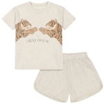 Konges Sløjd GOTS Famo T-shirt Och Shorts-set Off White Melange |  | 2 years