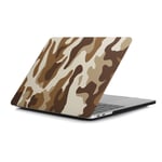 Apple MacBook Pro 15 Touchbar Kuviollinen Kova PC Suojakuori ja Näppäimistön suoja - Camo Ruskea