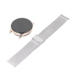 (Silver)Sports Smart Watch Round Screen Fitness Tracker Wireless Call IP67 BST