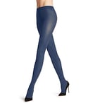 FALKE Women's Cotton Touch W TI Opaque Plain 1 Pair Tights, Blue (Lapisblue 6844), M