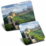 Mouse Mat & Coaster Set - The Great Wall of China  #13035