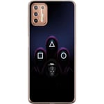 Motorola Moto G9 Plus Genomskinligt Skal Squid Game 2 - Huvuden