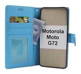 New Standcase Wallet Motorola Moto G72 (Ljusblå)