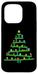 iPhone 15 Pro 8 Bit Retro Gaming Christmas Tree Case