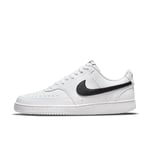 Nike Women's Court Vision Low Sneaker, White/Black-White, 5 UK