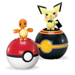 MEGA Pokémon Pokeball Byggesett 40 Deler - Charmander & Pichu