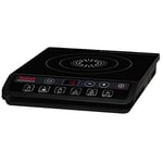 Tefal Everyday Induction Portable Hob, integrated timer, 6 pre-set functions, 9 power levels from 450W to 2100W, Black, IH201840, 13.46 x 10.87 x 2.2 cm