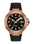 TISSOT T-Race Powermatic 80 41mm Klocka Automat, Svart tavla, Datum, Rosé boett, Svart armband T141.807.37.051.00