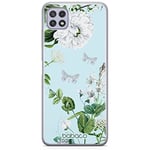 BABACO ERT Group Coque de téléphone Portable pour Samsung A22 5G Original et sous Licence Officielle Motif Flowers 030 Parfaitement adapté à la Forme du téléphone Portable, Coque en TPU