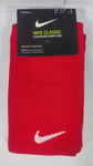 Nike Classic Adult Knee High Football Socks Dri-Fit Cushioned Red Size UK 2-5