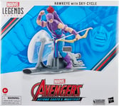 Hasbro Fans Marvel Avengers: Legends Series (60th Anniversary) - Beyond Earths Mightiest - Hawkeye with Sky-Cycle Action Figure Vehicle (Excl.) (F7063)