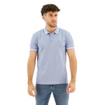 BOSS Mens Paddy Polo Shirt Open Blue XXL