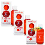 3x Derma V10 Rescue Oil 40ml For Ageing Skin, Scars And Stretch Marks Bath Oil