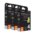 12 x Panasonic Eneloop PRO AA batteries 2500mAh Rechargeable HR6 Ni-MH BK-3HCDE