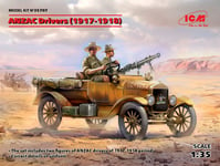 Anzac Drivers (1917-1918) (2 Figurines) (100% New Moules ) 1:3 5 Plastique Model