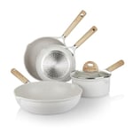 KASANOVA Set de casseroles à induction et autres plaques de cuisson, set de casseroles antiadhésives: 2, 3, 5 ou 10 pièces avec couvercle (5 pièces)