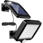 Ikodm - Lampe Solaire Extérieur 56 led 3 Modes Lumière Solaire Extérieure Détecteur de Mouvement, Lampe Solaire IP65 Eclairage Exterieur Solaire, led