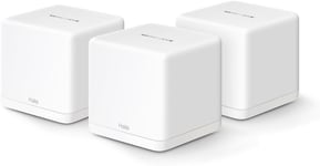 Halo H1500X(3-pack) Routeur WiFi 6 Mesh AX1500Mbps,Couverture Jusqu'à 550 m²,WiFi Mesh,Bi-Bande,Repeteur WiFi Puissant,3 Ports Gigabit,Contrôle Parental,Brancher et Utiliser.[Y57]