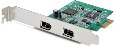 PEX1394A2V2 Carte PCI Express FireWire (2 ports) - Adaptateur PCIe FireWire 139a - Plug-and-play - Mac / Windows