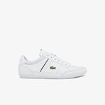 Lacoste Sneakers Chaymon homme en matière synthétique et en cuir Taille 46.5 Blanc/noir