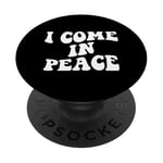 Costume de couple « I Come in Peace Im Peace » pour homme et femme PopSockets PopGrip Adhésif