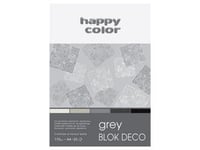 Happy Color Tekniskt Block A4 20K Grå