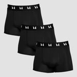 MP Men's Technical Boxers (3 Pack) - Black - XS