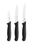 Fiskars Essential Vegetable Knife Set 3Pcs Svart