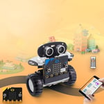 ANAN BBC Micro:bit Robot Kit, Robot Intelligent Programmable, Programmable Starter Kit, Obstacle Avoidance, Line-Tracking, DIY Educational Kit de Voiture, 13 façons créatives de Jouer