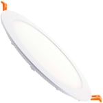 Spot led encastrable extra plat 18W Blanc - Blanc Chaud 3000K