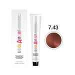 GLAMOUR Ammonia Free Hair Color Cream N. 7.43 Tiziano