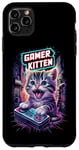 Coque pour iPhone 11 Pro Max Gamer Kitten Cute Gaming Jeux vidéo Cat Lover