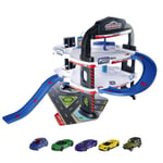 Majorette Urban Garage - Parking Garage Includes 5 Metal Toy Cars, L (US IMPORT)